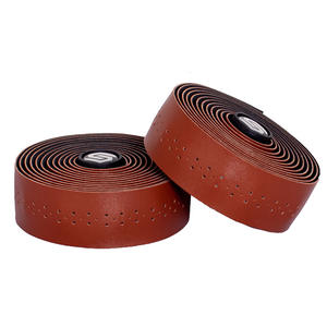 Nastro manubrio per bicicletta in pelle bovina <span class=keywords><strong>Vintage</strong></span> imbottito antiscivolo comodo nastro per manubrio per bicicletta - Product Image 1