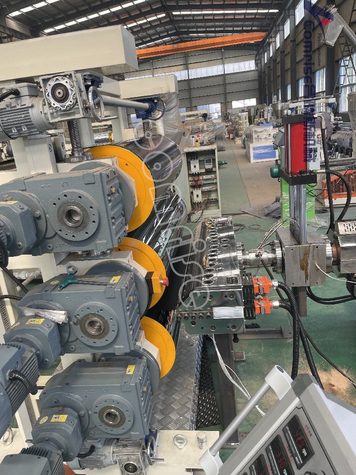 Extruder Line Machine PP PE PS PVC Single Screw Fully Automatic High Capacity Sheet Extrusion ...