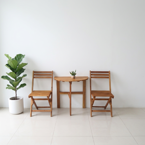 Wholesale Solid Wood Furniture Set Coffee <b>Table</b> Chairs for Home <b>Bar</b> Restaurant Hotel Coffee Shop Garden Use Made in Vietnam - Product Image 1