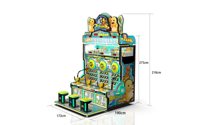 Machine de tir et de récompense d'arcade Nailong vs Baobaolong |   Système de prix à 3 niveaux et système de jackpot JP pour les salles d'arcade