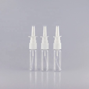 10ml 20ml 30ml 60ml White <b>Empty</b> <b>Plastic</b> Nasal Spray <b>Bottles</b> Pump Sprayer Mist Nose Spray Refillable <b>Bottle</b> for Saline Water - Product Image 1