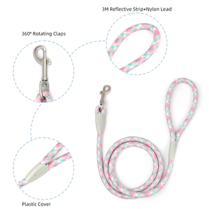 New Trend Dog <strong>Leash</strong> No <strong>Pull</strong> Reflective Durable Custom Nylon Rope Color Pet <strong>Leashes</strong> for Training Walking Small Medium Large Dogs - Product Image 3