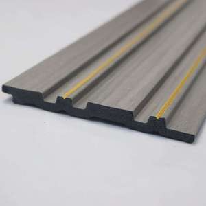 <span class=keywords><strong>Décoration</strong></span> intérieure, panneau mural 3D en <span class=keywords><strong>bois</strong></span> rainuré, panneau mural en PS décoratif - Product Image 2