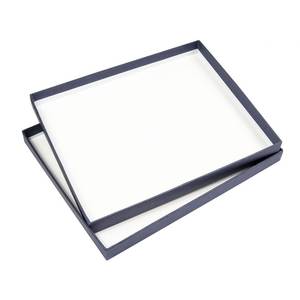 Caja de Papel Azul con Interior Blanco 260X210X25mm, Caja de Almacenamiento para Regalos - Product Image 3