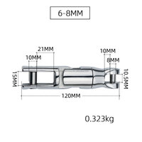 Pièces et accessoires de bateau Shenghui de haute qualité, matériel marin hautement poli, acier inoxydable 316, ancre à trois sections