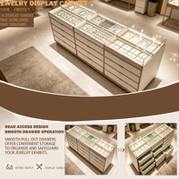 Îlot de présentation de luxe pour montres et bijoux, vitrine en verre haut de gamme pour magasin de détail de luxe
