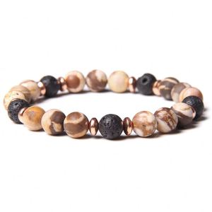 Bracelet en pierre naturelle avec perles de verre colorées, protection EMF, fabricant vérifié, approvisionnement unique - Product Image 4