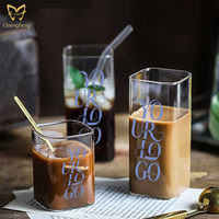Verres à highball carrés, verres à boire en borosilicate transparent, verres à jus, verres à eau, verres à bière, verres à shot