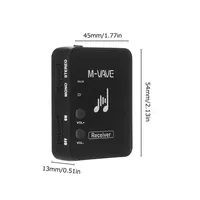 Système de monitoring M-Vave MS-1 M8, casque/écouteurs audio stéréo sans fil 2,4 G à réduction de bruit, carte récepteur WP-10 cardioïde