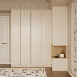Armoire de chambre moderne en bois de fabrication chinoise avec <span class=keywords><strong>5</strong></span>+ tiroirs, grande capacité, autoportante, écologique, organisateur de vêtements blanc - Product Image 5