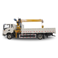 Crane Pengangkat Terpasang Truk 8T Buatan Pabrik Cina, Outrigger Ganda Rentang Lebar, Operasi Atas, Pasokan Spot Luar Negeri