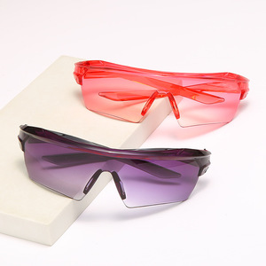 Lunettes de soleil de sport pour hommes et femmes Lunettes de cyclisme en plein air Bleu Rouge <span class=keywords><strong>Pare</strong></span>-<span class=keywords><strong>brise</strong></span> de vélo transfrontalier européen et américain - Product Image 5