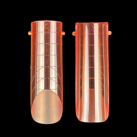 Makeauty - Moldes de Uñas Profesionales de Plástico para Salón, Pre-Diseñados, Formas Cuadradas, Almendradas y de Ataúd para Extensiones de Uñas