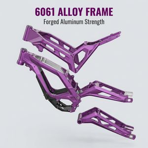 <span class=keywords><strong>Moto</strong></span> électrique sans balais haute puissance au lithium, capacité de montée à 65°, autonomie de 85 km sur une seule charge, cadre en aluminium 6061 pour les trajets urbains et tout-terrain - Product Image 4