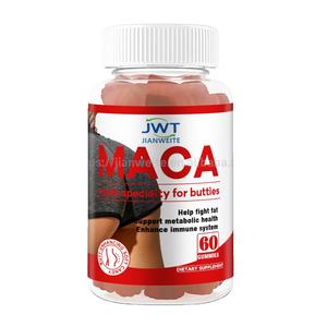 Venta caliente Suministro de fábrica MACA Gummies Mujeres Aumento de glúteos Reafirmante Curva de glúteos Regula el sistema endocrino - Product Image 1