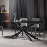 Meubles de salle à manger italiens modernes, table à manger extensible en pierre frittée, 8 chaises, design extensible pour la maison, l'hôtel, l'entrepôt