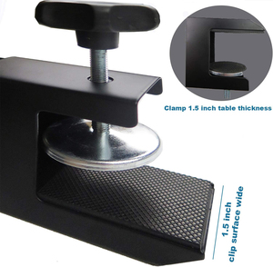 Filet de tennis de <span class=keywords><strong>table</strong></span> noir de qualité supérieure facile à installer avec pince à vis de force et insertion de pince à filet réglable en tension et en <span class=keywords><strong>hauteur</strong></span> - Product Image 4