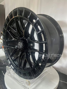 Llantas forjadas cóncavas de plato profundo monobloque de 1 pieza personalizadas XL llantas negras brillantes para Dodge Charger <span class=keywords><strong>Challenger</strong></span> Ford F150 RAM - Product Image 4