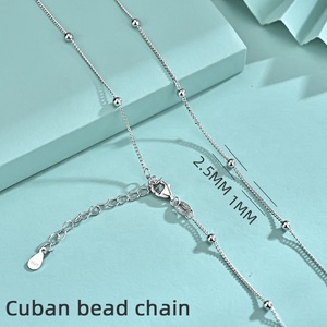 Collier en argent sterling 925, ensemble de chaînes à maillons avec fermoir mousqueton, chaînes de pull réglables en os de serpent, bijoux de mode - Product Image 4