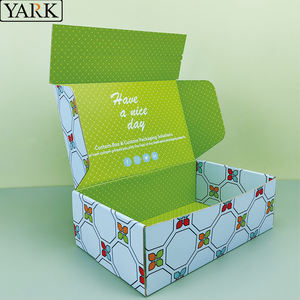 3ply Kraft Corrugated Matte Finish Custom Design UV/<b>Hot</b> Stamping Window Foldable Recyclable Eco Friendly Mailer Box for Shoes - Product Image 1