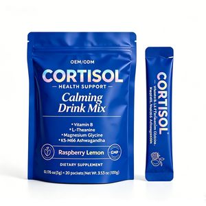 Mezcla de Bebida en Polvo OEM/ODM, Suplemento <span class=keywords><strong>para</strong></span> la Salud del Cortisol y el Sueño, L-Teanina, Ksm-66 Ashwagandha, Glicinato de Magnesio, Vitamina - Product Image 1