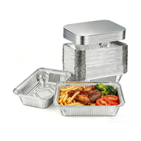 Conteneurs alimentaires jetables en aluminium avec couvercle, tailles F1 F2 F3 F4, prix de gros, personnalisables, vente chaude au Pakistan