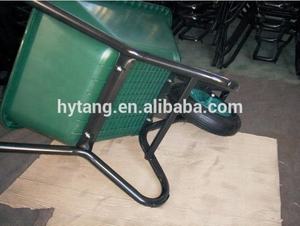 Cubo de plástico de Color verde, carretilla de rueda de jardín, WB6414, en venta - Product Image 4