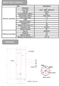 Ăng Ten <span class=keywords><strong>Wifi</strong></span> Ngoài Trời Có Độ Khuếch Đại Cao Ăng Ten Bảng Điều Khiển 11dBi 1710-2170Mhz Mimosa C5c Định Hướng Cho Mô Đun Sfp - Product Image 2