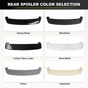 Spoiler Posteriore Haosheng Top Wing in ABS Effetto Fibra di Carbonio per Volkswagen <span class=keywords><strong>Golf</strong></span> <span class=keywords><strong>4</strong></span> <span class=keywords><strong>MK</strong></span> <span class=keywords><strong>4</strong></span> IV 1997-2003 - Product Image 2
