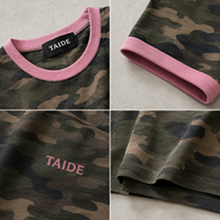 TaiDe OEKO-TEX Moto Grafik-T-Shirt 280GSM Acid Wash Flammen-Buchstaben Distressed Ripped Oversized Individuelles Logo OEM ODM Großhandel Herren
