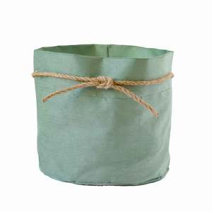 Piattino in cotone a coste con interno in plastica, altezza 17cm, diametro 20cm - Product Image 1