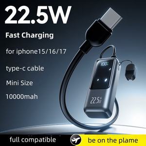 <span class=keywords><strong>พา</strong></span><span class=keywords><strong>ว</strong></span><span class=keywords><strong>เวอร์</strong></span><span class=keywords><strong>แบงค์</strong></span>พรีเมียมขนาดเล็ก 10000mAh พร้อมสายในตั<span class=keywords><strong>ว</strong></span> จอแสดงผล LED ดิจิตอล รองรับการชาร์จเร็ว 22.5W PD น้ำหนักเบา ขายส่ง - Product Image 6