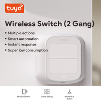 Linkoze LKWSW201 WiFi Wireless Double Button Smart Switch Mendukung Tekanan Tunggal/Ganda/Tekanan Panjang untuk Kontrol Rumah