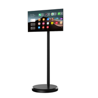 Offre Spéciale 21.5 pouces Android Portable Smart TV Mobile Home rétroéclairage LED avec armoire blanche Honey Sweety Active Media Player