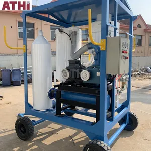 ATHI New Dust-Free Vacuum Sandblaster Machine Electric Easy Operate Automatic Cleaning Steel Shot Metal Construction Core Motor