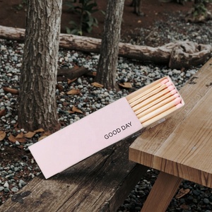 Güzel kibrit kutusu ahşap ucu ambalaj emniyet toplu tutucu şömine Matchstick özel kamp matchbox kişiselleştirilmiş dekoratif - Product Image 1