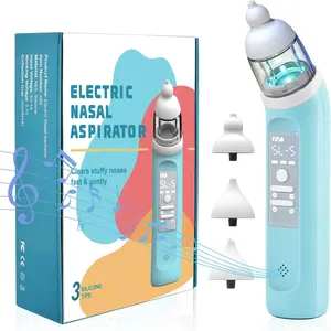 Hot-sale X50 Baby Nasal Aspirator 600mAh Rechargeable BPA Free 5 Adjustable Gears with Music Food Grade Silicone Nasal Aspirator