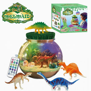 DIY dinosauro giardino terrario Kit di strumenti stelo giocattoli educativi magici sabbia Dino mondo LED luce notturna per i bambini - Product Image 1