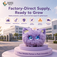 Chat électronique en peluche IA, triple personnalité, divination, capteur tactile, plus de 80 langues, clonage vocal, longue durée