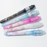Détecteur de monnaie 2 en 1, stylo testeur de billets de banque contrefaits, technologie UV en plastique, vitesse de détection de 0,5 s, stylo à encre invisible