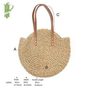 Sac en papier du Vietnam pour femmes, couleur naturelle, vente en gros, - Product Image 4