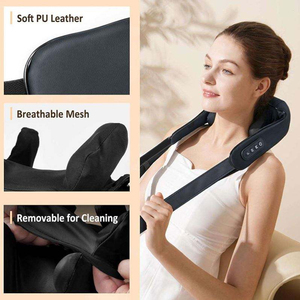 Almohada de Masaje Shiatsu Portátil, con Calor Infrarrojo, Control de Tiempo, para Cuello y Hombros, Ideal para Oficina y Hogar - Product Image 5