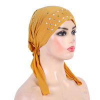 Popular africano caliente color película oreja mujeres turbante sombrero venta al por mayor árabe sombreros multicolor turbante mujeres