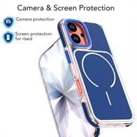Étui de téléphone magnétique robuste et résistant pour iPhone 17, coque de protection antichoc double couche