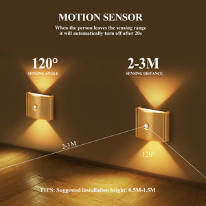 Morden không dây cảm biến chuyển động từ tường ánh sáng RGB nhà thông minh USB có thể sạc lại ánh sáng ban đêm phòng ngủ cạnh giường ngủ dẫn đèn tường - Product Image 4