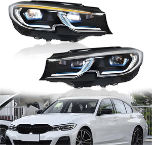Conjunto de faros LED completos con luz diurna azul y señal de giro secuencial para BMW Serie 3 G20 G28 2019 2022, actualización - Product Image 1