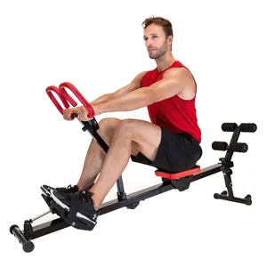 Factory Direct Indoor Cardio Sports Fitness Equipment Multipurpose Rowing Machine with Backrest