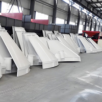 Serbatoio di stoccaggio verticale da 50t, diametro 3.0m, altezza 7.5m, assemblaggio bullonato, silo per polvere in acciaio corrugato, stabilizzatori da 3m, piccolo impianto edile