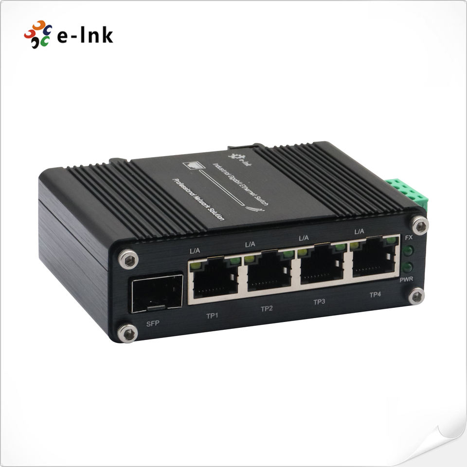 Industrial 4-Port 10/100Base-TX + 1-Port 100BASE-FX Ethernet Switch