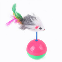 Lot de 20 jouets drôles pour chats Tunnel de plumes, canne à pêche, ensemble d'accessoires pour chats